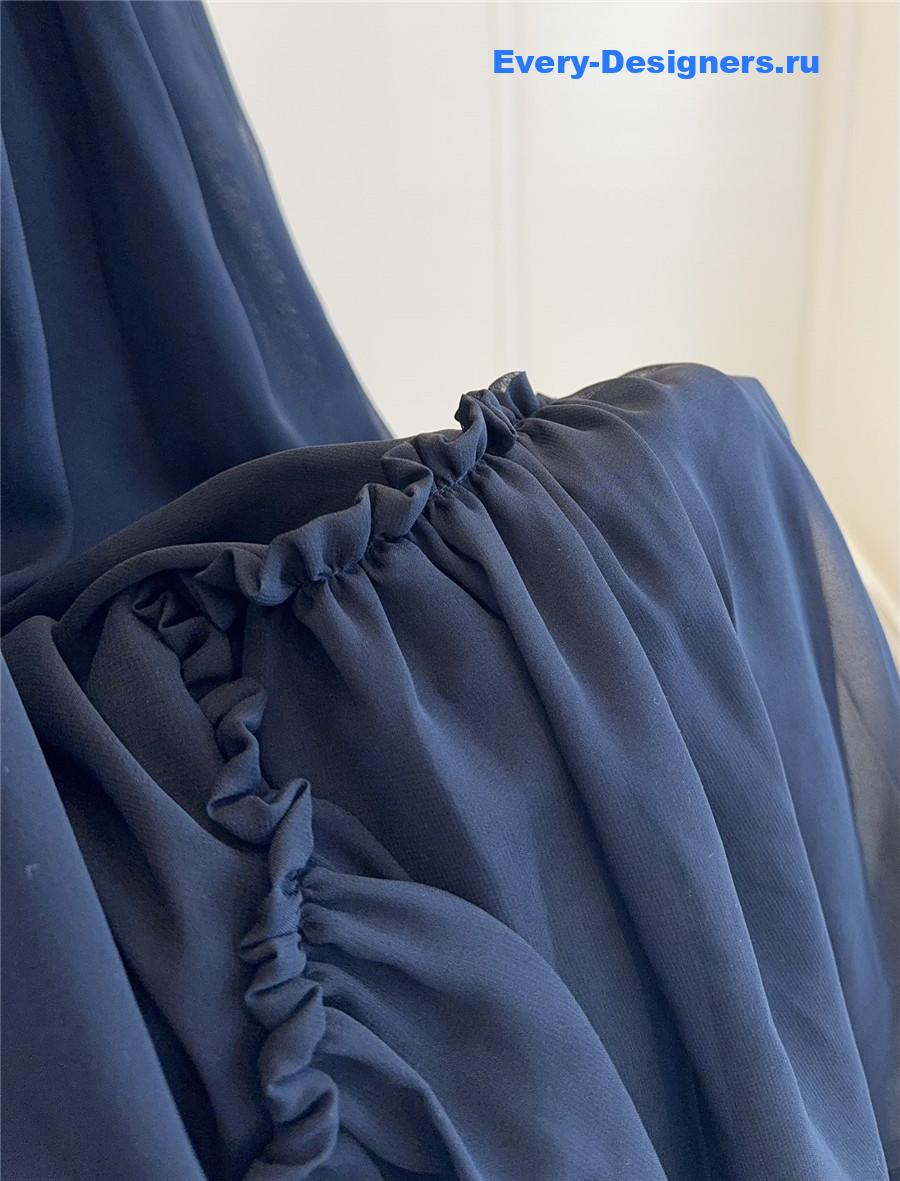 Sa1nt Lau*nt silk long skirt