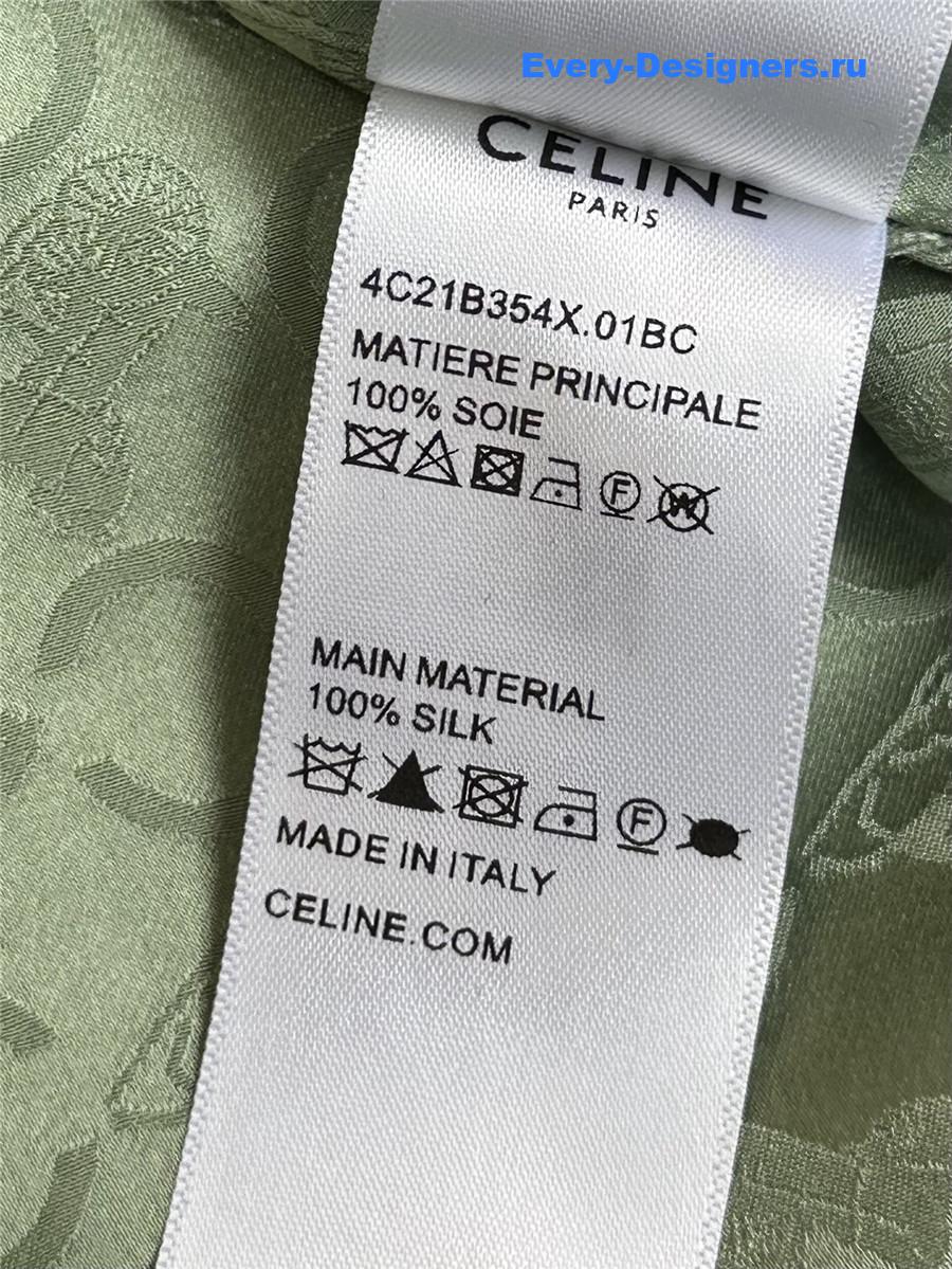 Ce1i*e classic jacquard silk shirt