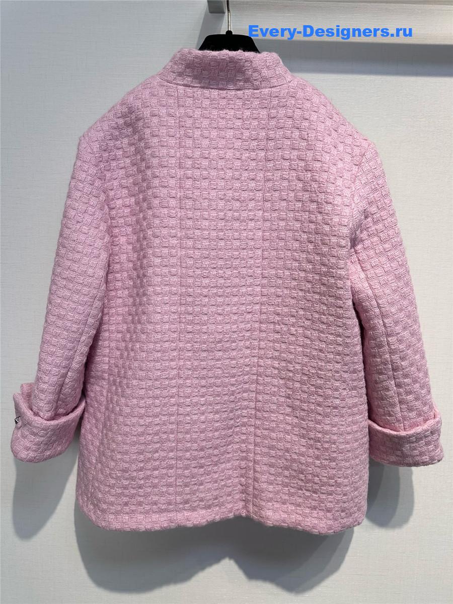 Ch**el pink women’s wool tweed jacket