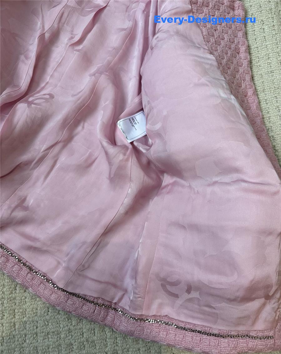 Ch**el pink women’s wool tweed jacket