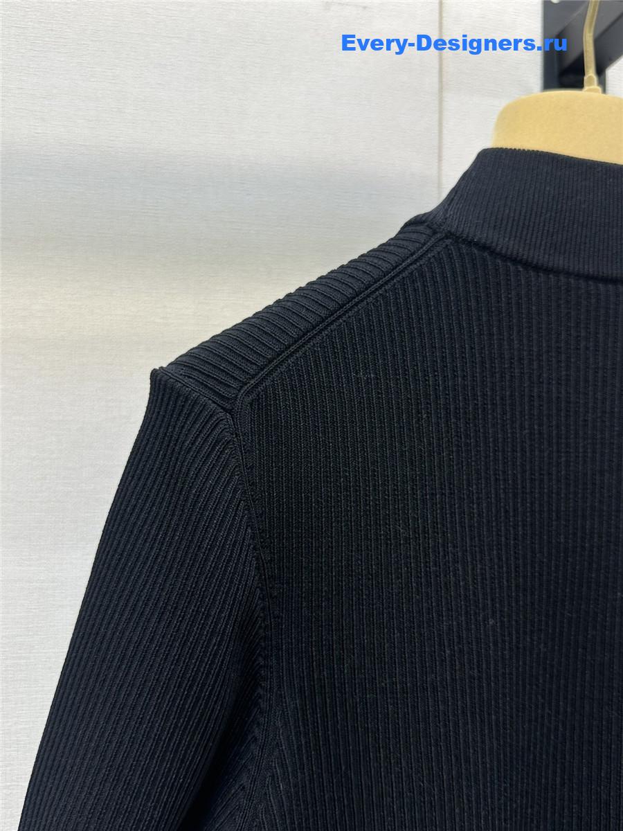 Miu Miu Embroidery Knitted Short Sleeves