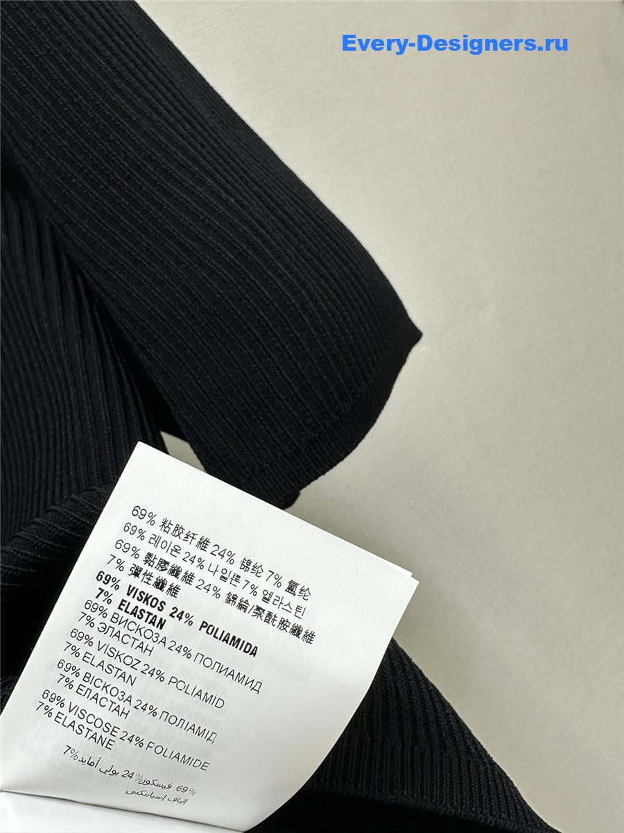 Miu Miu Embroidery Knitted Short Sleeves