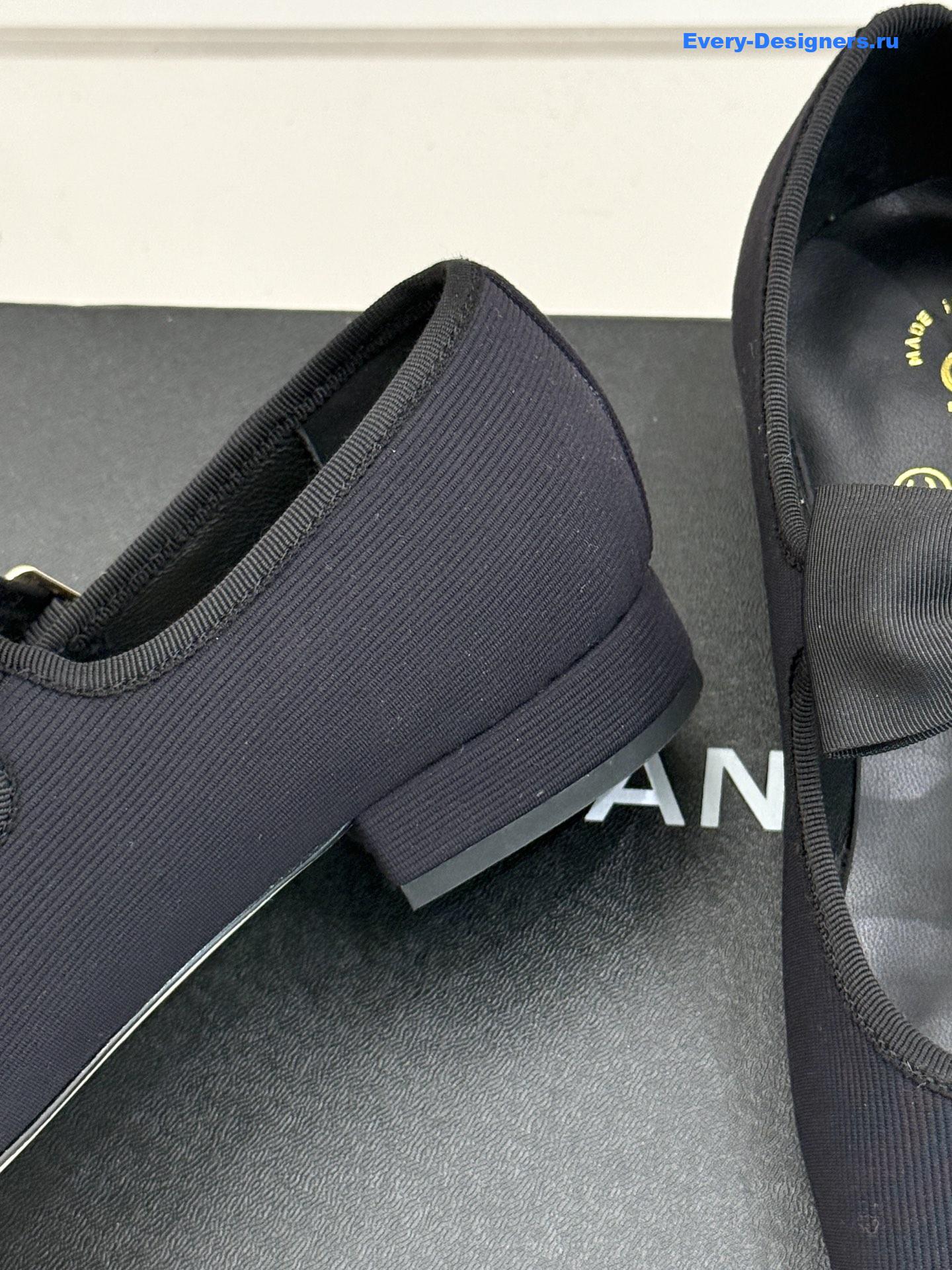 Ch**el black bow mary janes