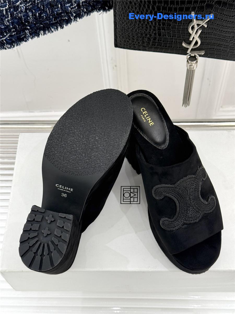 Ce1i*e elena platform slippers