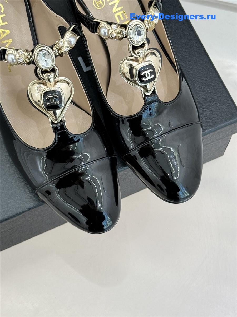 Ch**el chunky heels mary jane pumps