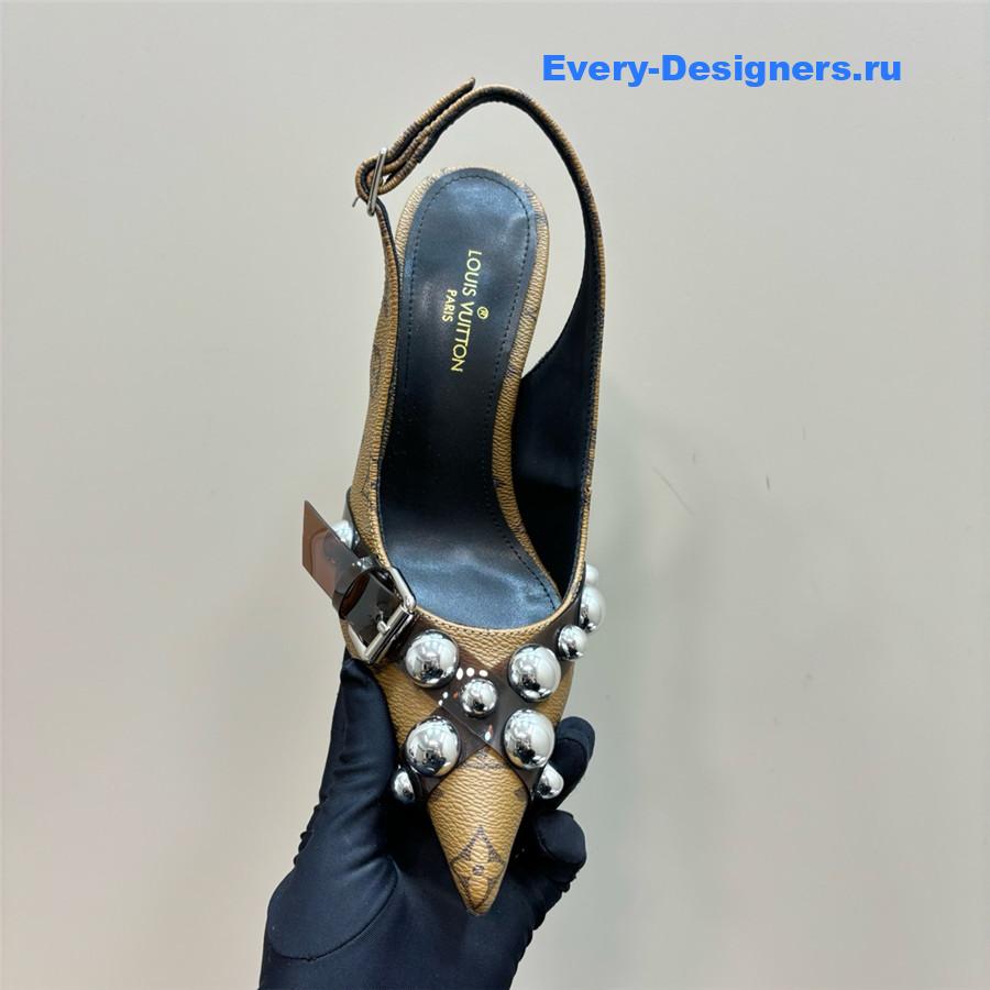 l0vis Vvtt0n monogram studded heels