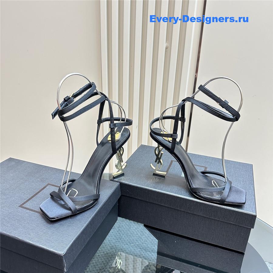 Sa1nt Lau*nt black opyum sandals