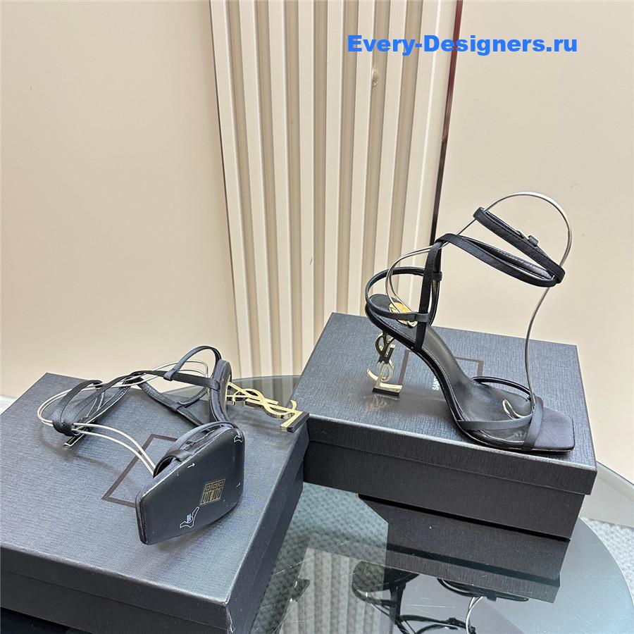 Sa1nt Lau*nt black opyum sandals