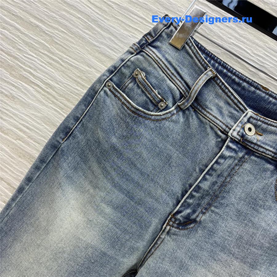 L0ew* blue high-waisted flared-leg jeans