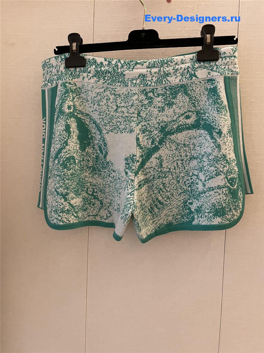 D10r cashmere wool blend knit suit green