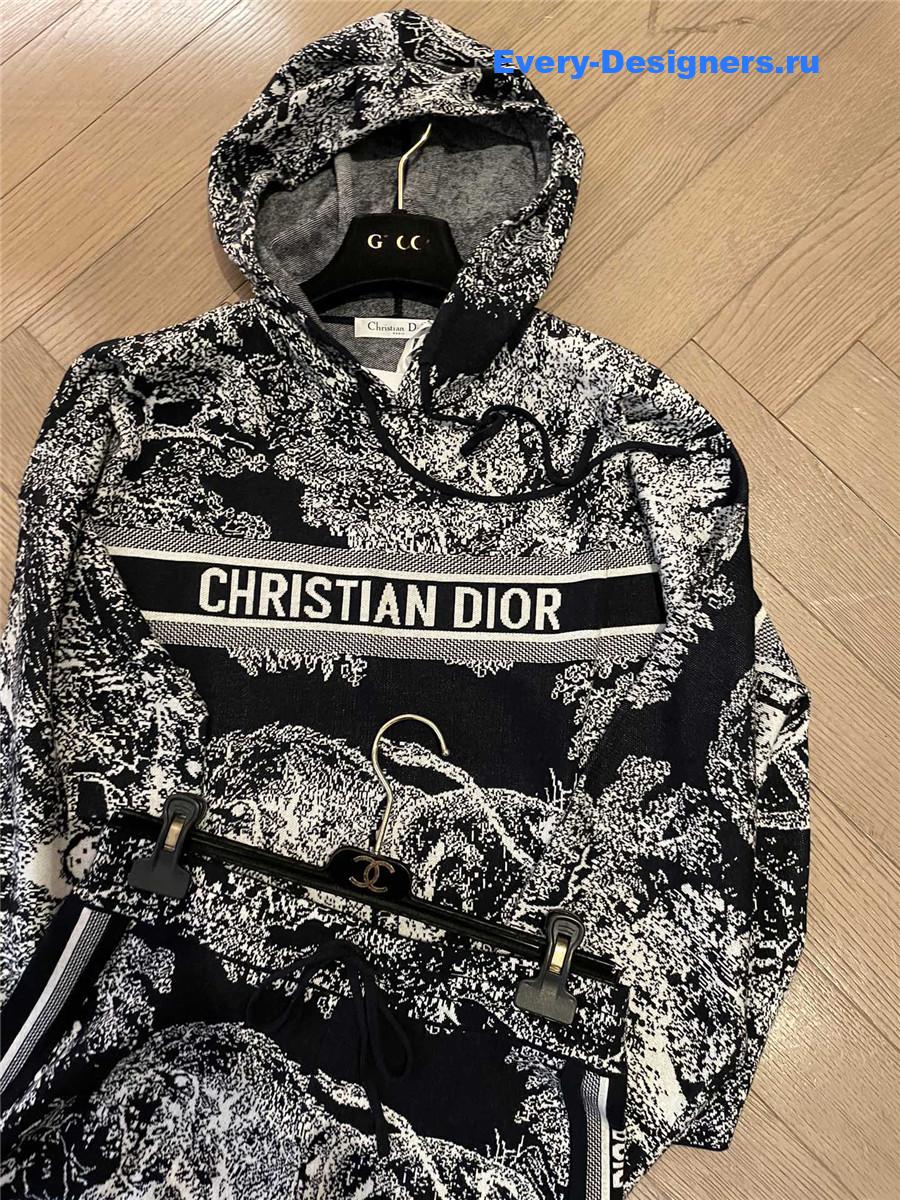 D10r cashmere wool blend knit suit black