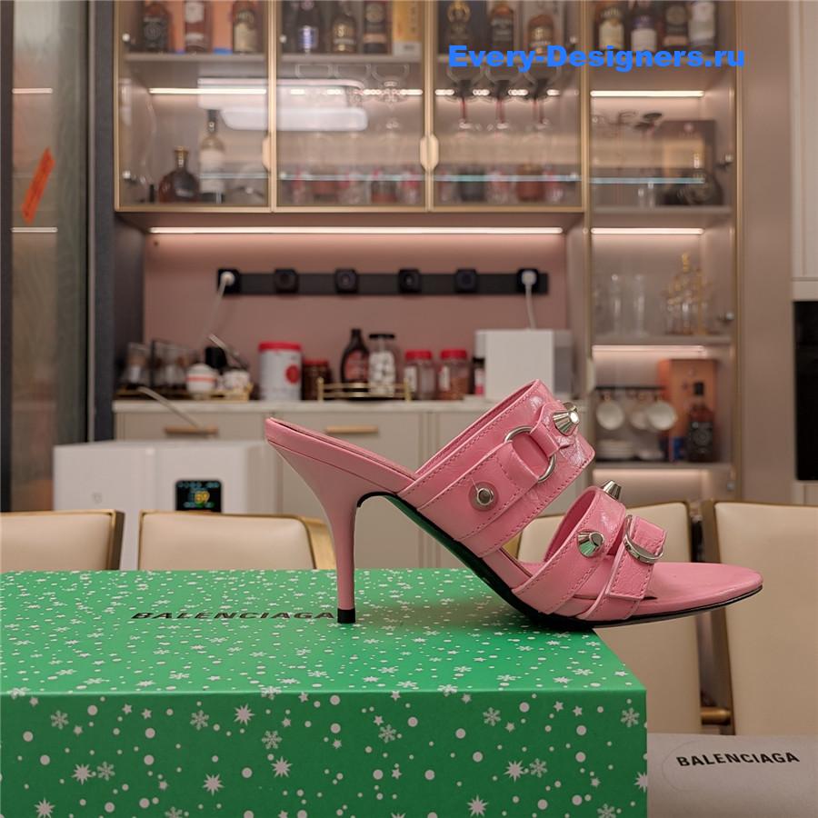 Ba1en*iaga 85mm mule sandals pink