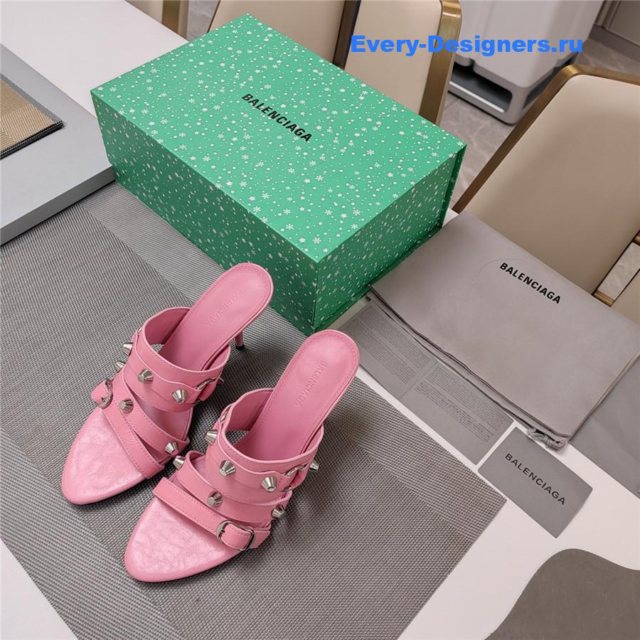 Ba1en*iaga 85mm mule sandals pink