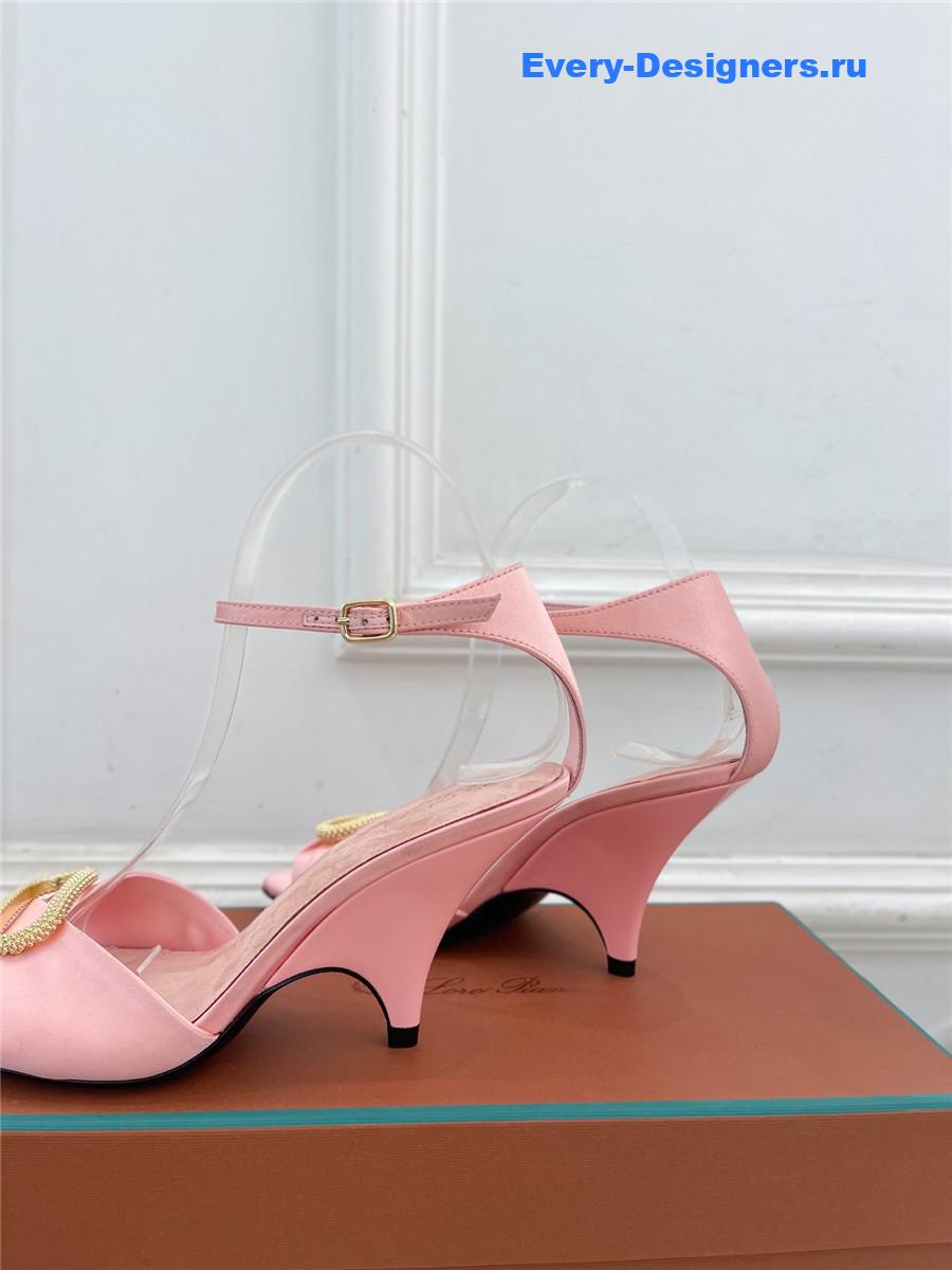 L0r0 P1ana metal buckle high heel sandals