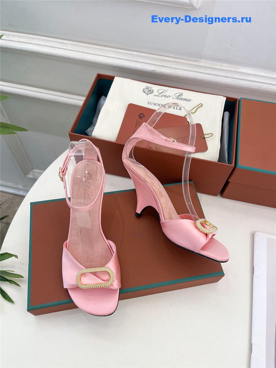 L0r0 P1ana metal buckle high heel sandals