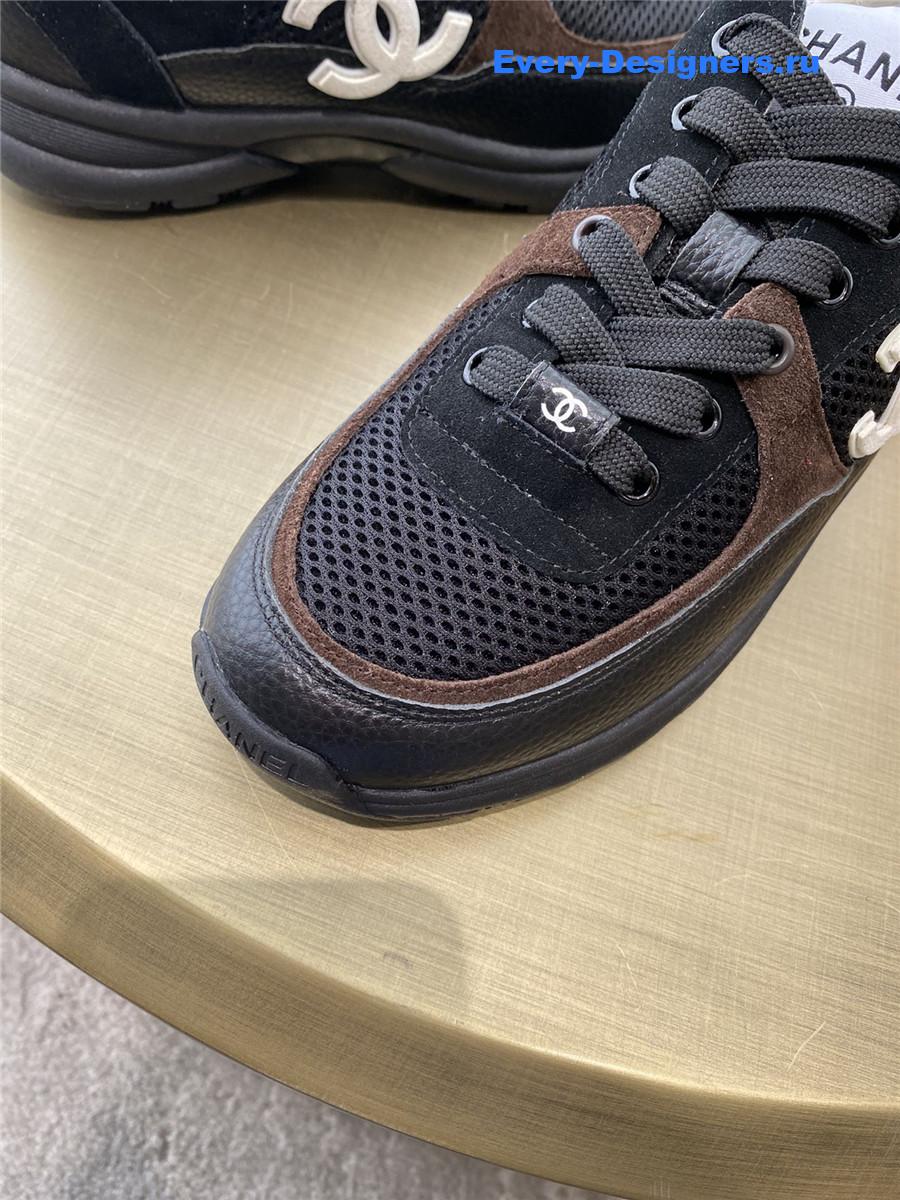 Ch**el cc runners black cyber leather