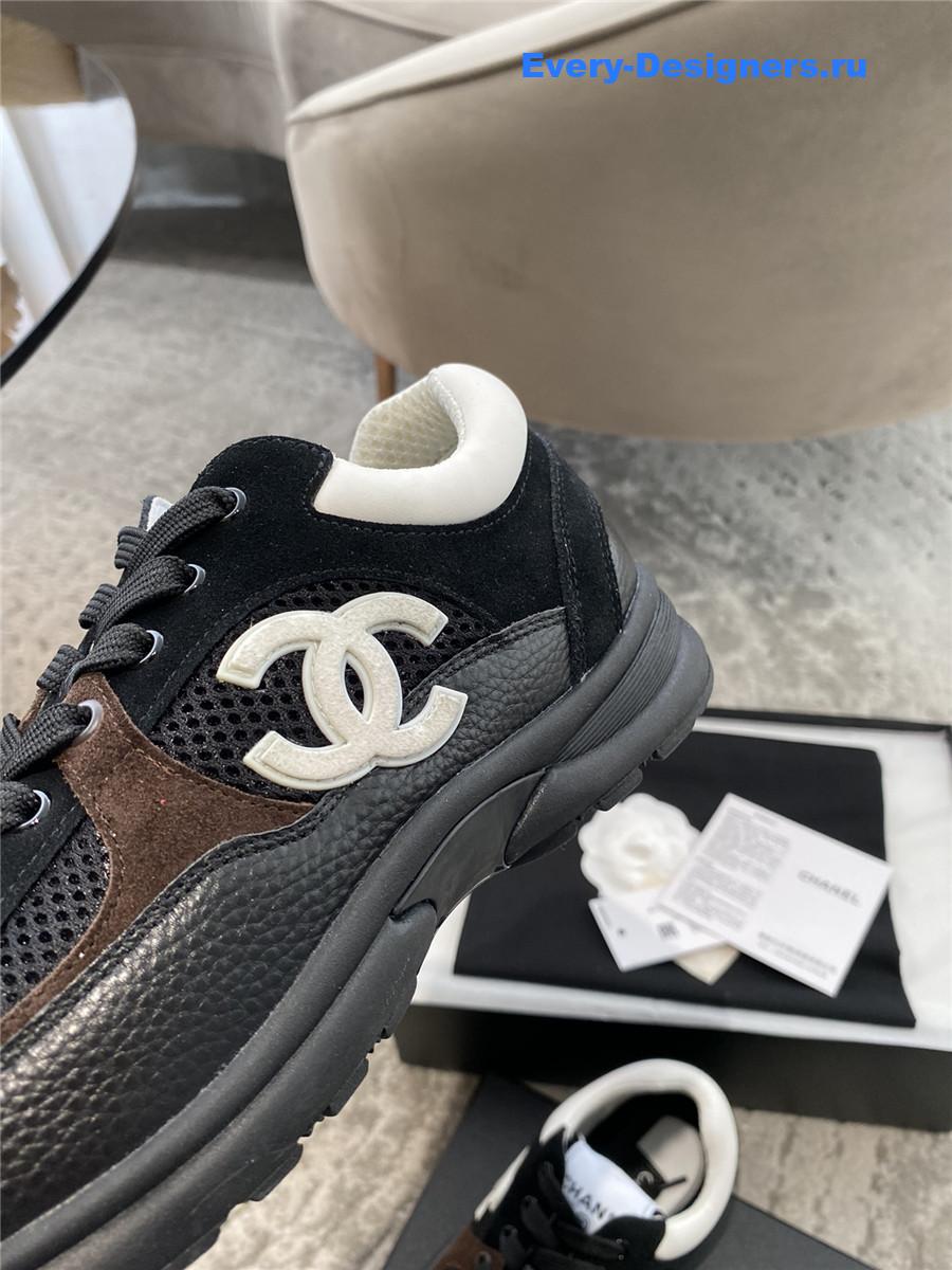 Ch**el cc runners black cyber leather