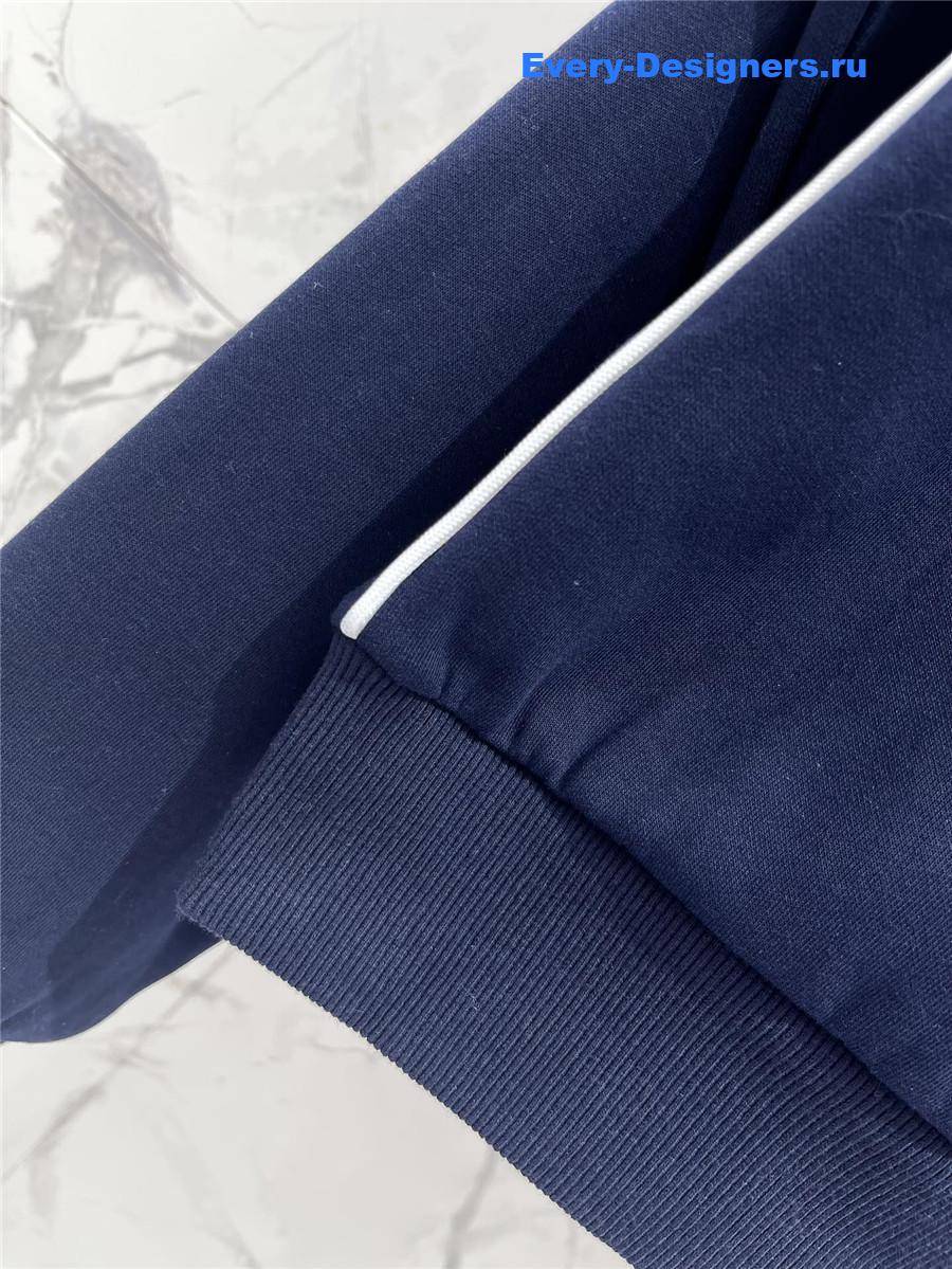 Miu Miu Amaranth Blue Zipper Cardigan