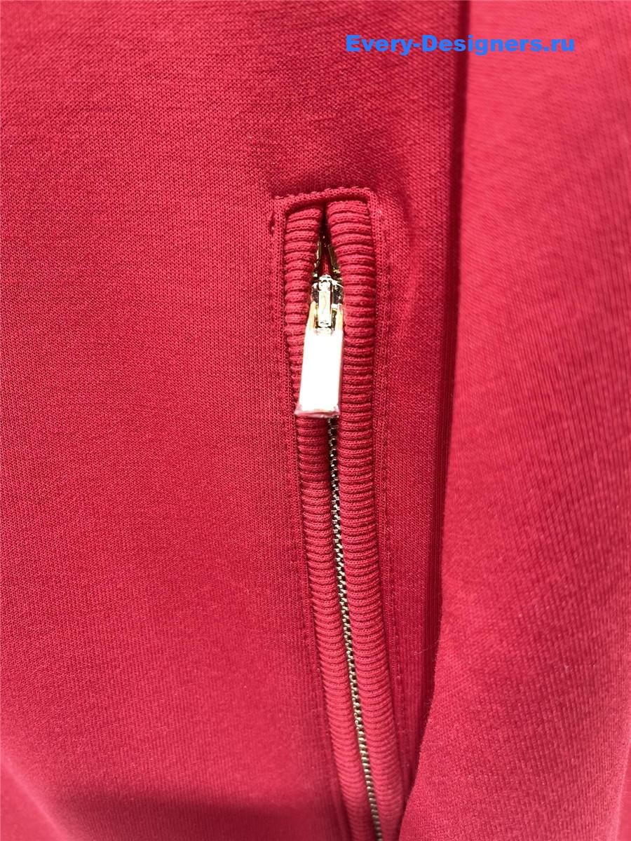 Miu Miu Amaranth Technical Yarn Zipper Cardigan