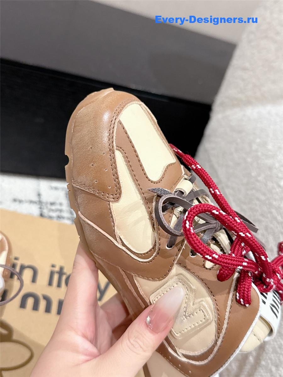Miu Miu x New Balance Brown Mules
