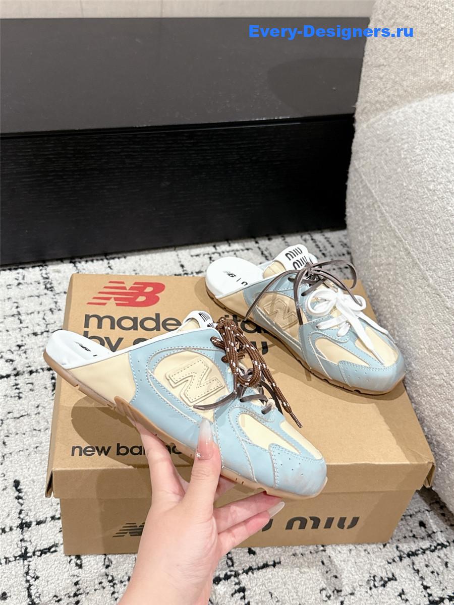 Miu Miu x New Balance Mules in Blue