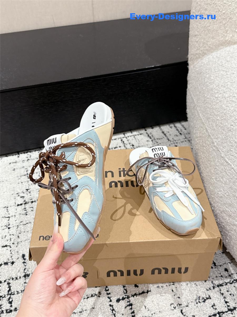 Miu Miu x New Balance Mules in Blue