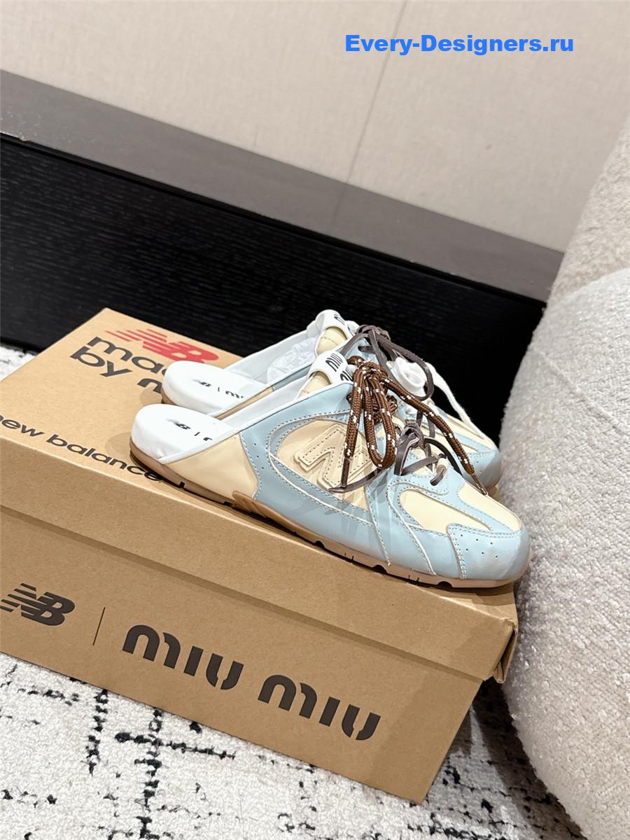 Miu Miu x New Balance Mules in Blue