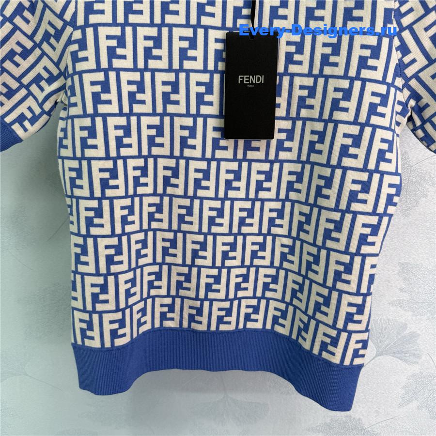 F**di ff knitted crew neck top