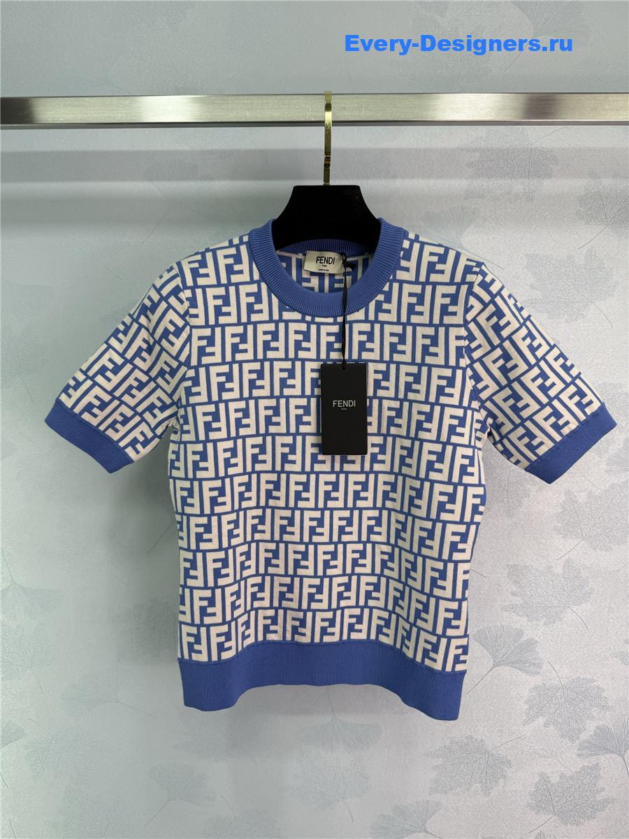 F**di ff knitted crew neck top