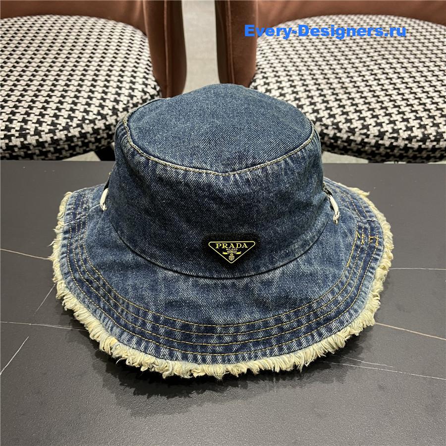 Pra*a light blue denim bucket hat