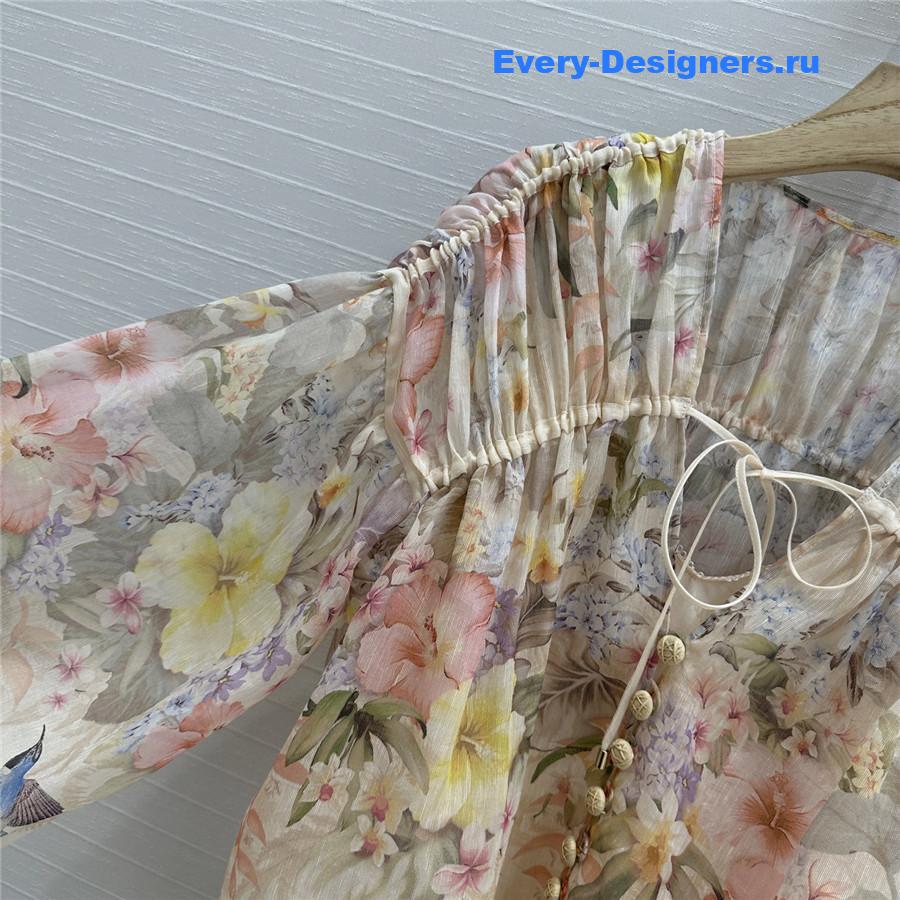 Zimm Floral Drawn Blouse