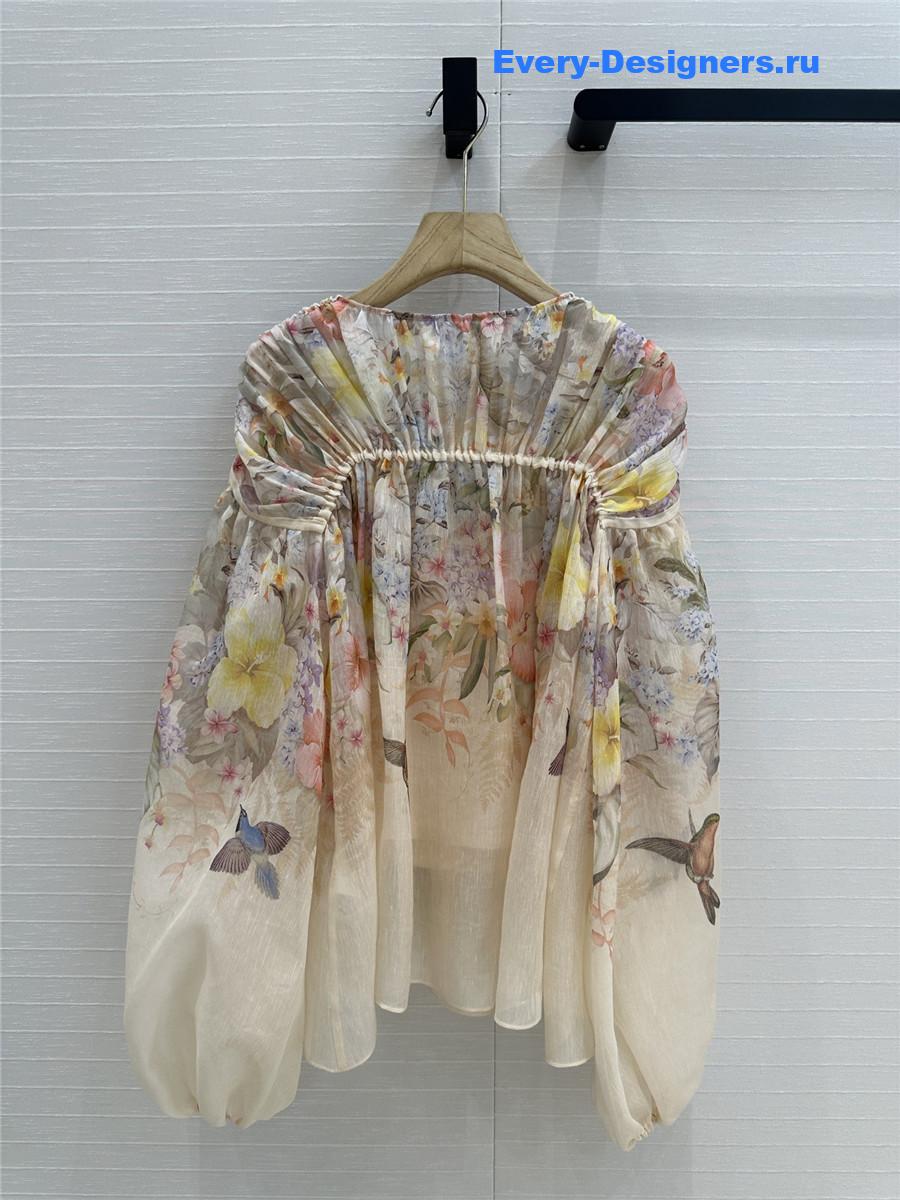 Zimm Floral Drawn Blouse