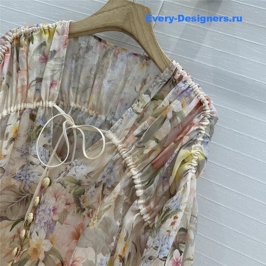 Zimm Floral Drawn Blouse