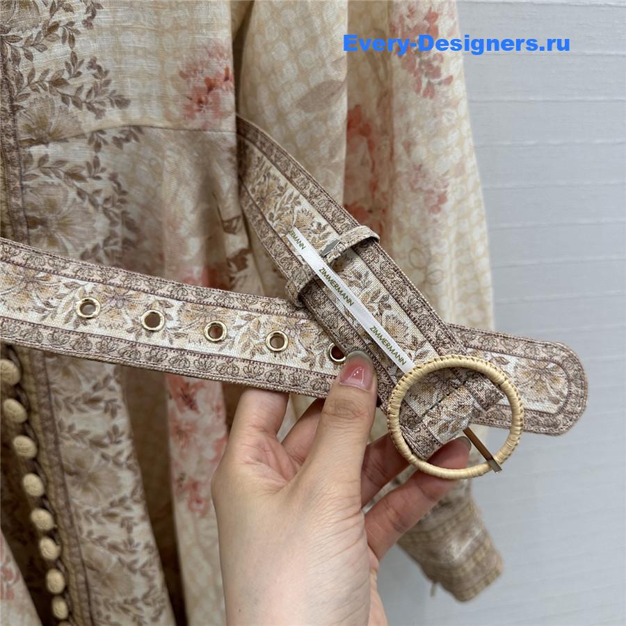 Zimm Coral Floral Mini Dress