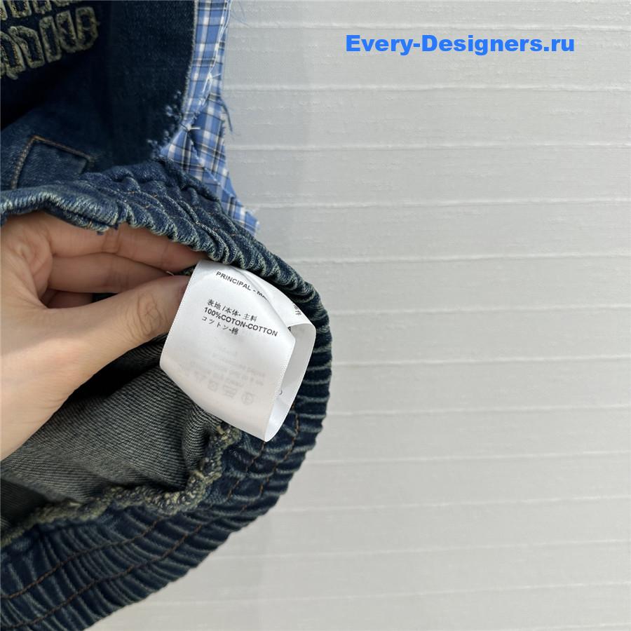 Miu Miu Navy Denim Vest