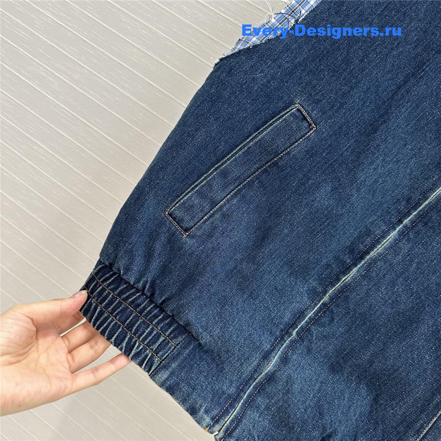 Miu Miu Navy Denim Vest