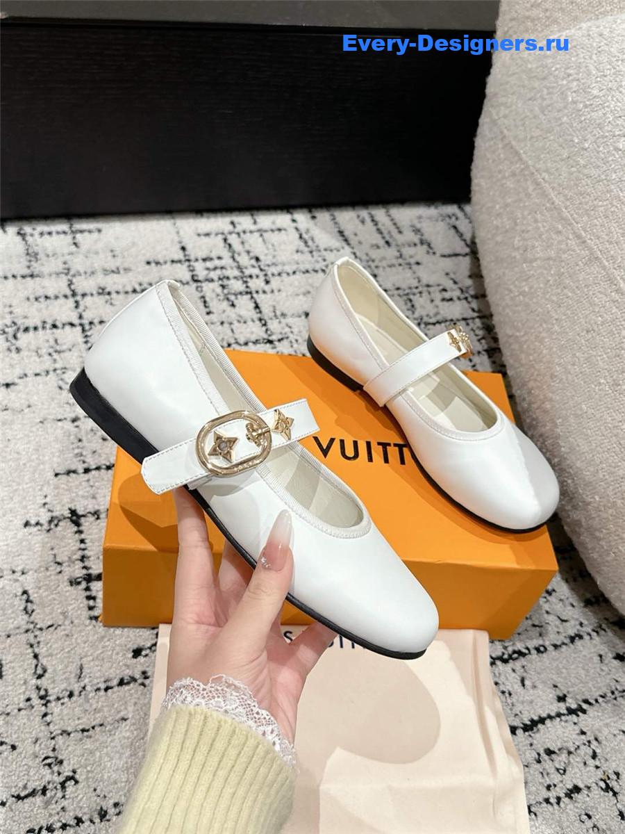 l0vis Vvtt0n romy flat ballerina white