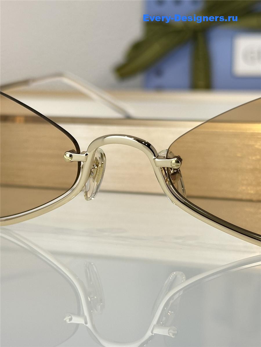 Gvc*1 brown gg upside down sunglasses