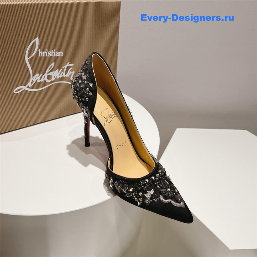 Chr1st1an louboutin artifice strass 120 black pumps