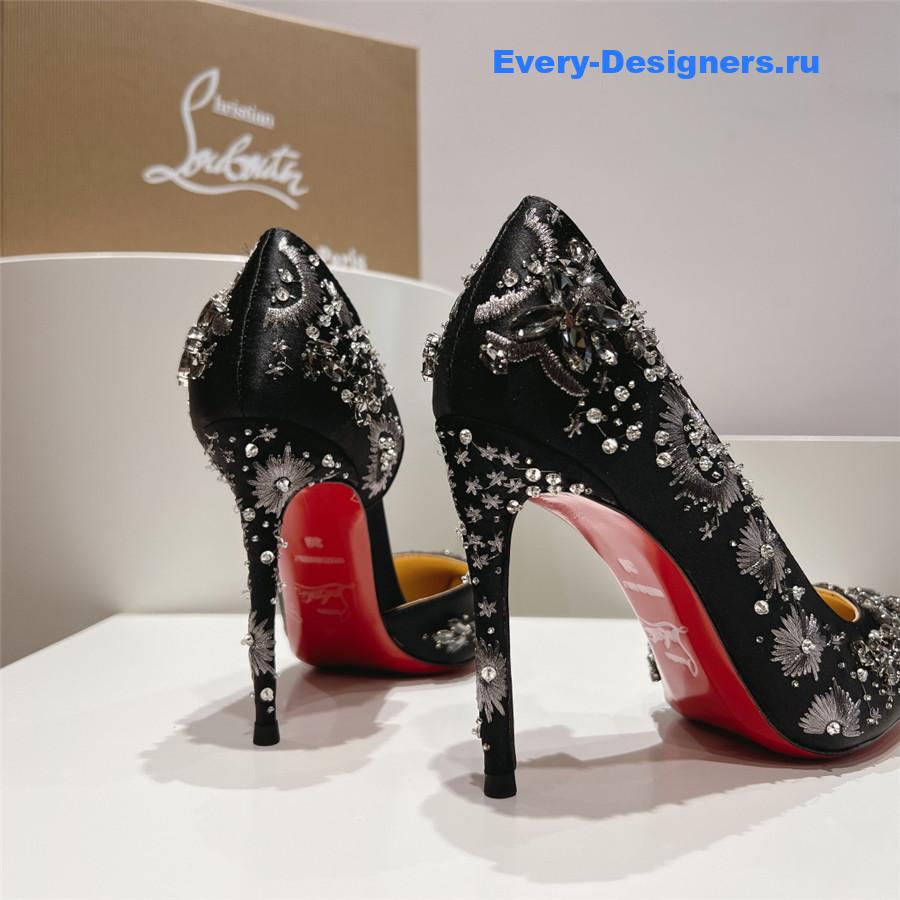 Chr1st1an louboutin artifice strass 120 black pumps