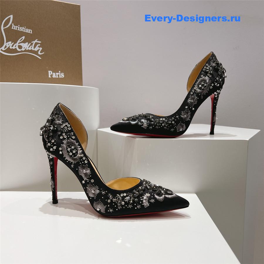 Chr1st1an louboutin artifice strass 120 black pumps
