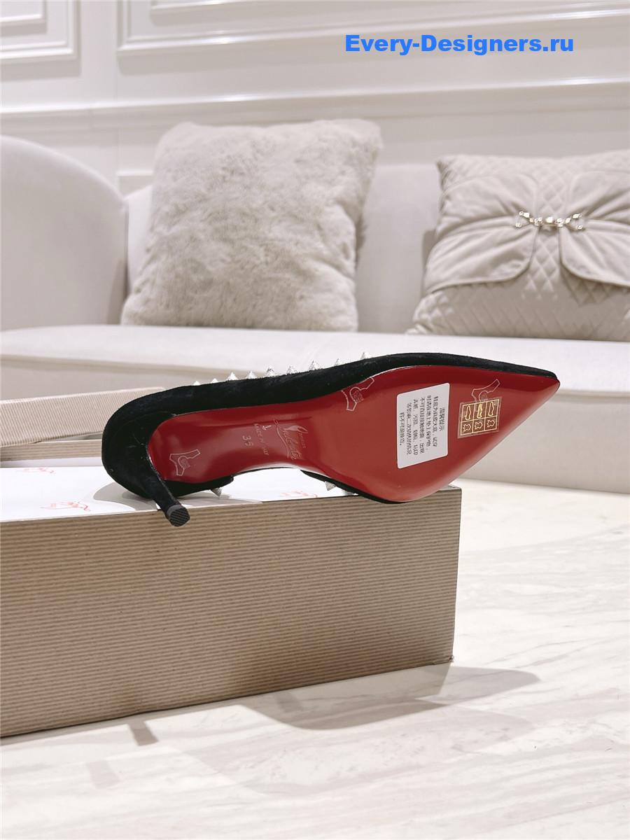 Chr1st1an louboutin anjalina studded heels black