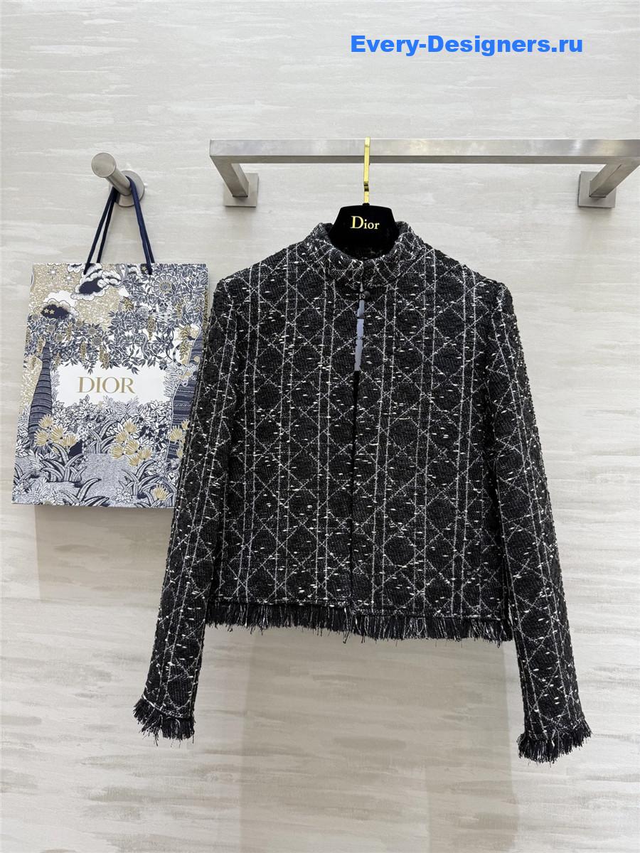 D10r travel cannage cap black white tweed