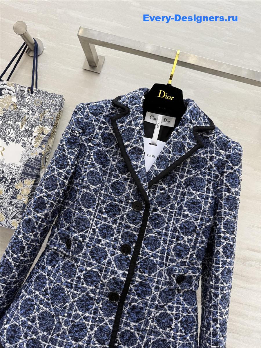 D10r cannage woven lapel blazer