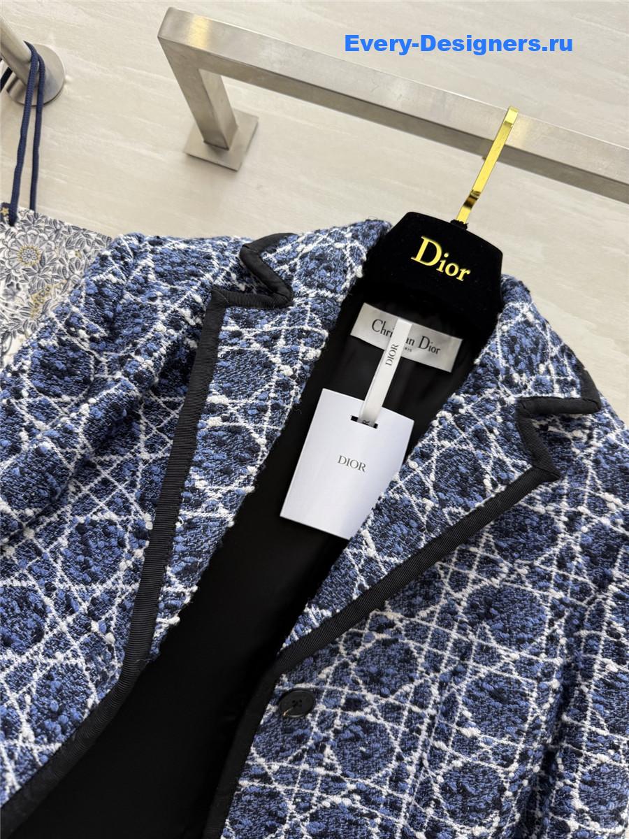 D10r cannage woven lapel blazer