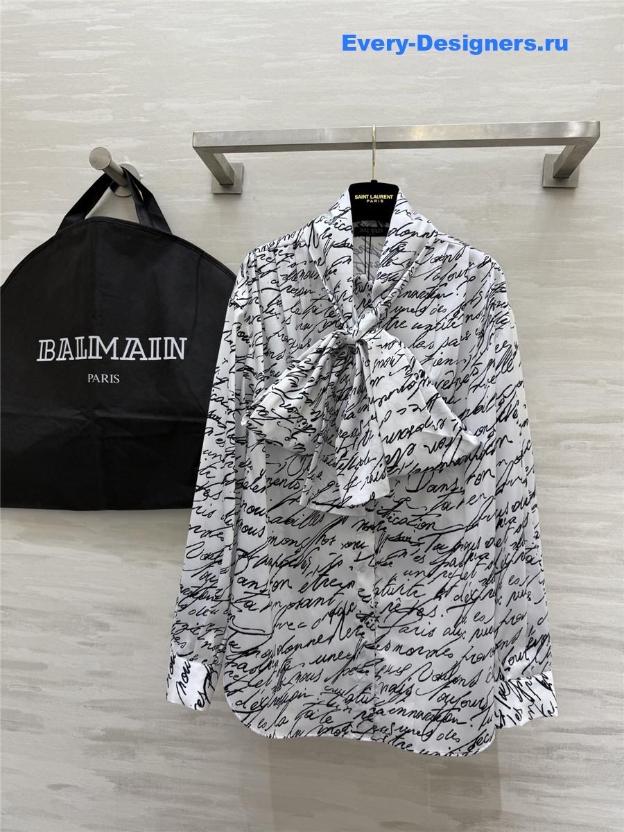 Balmain Love Letter Blouse