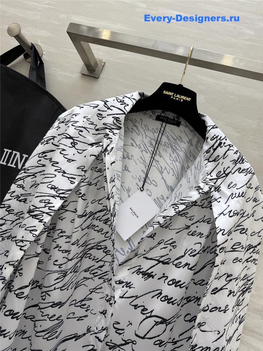 Balmain Love Letter Blouse