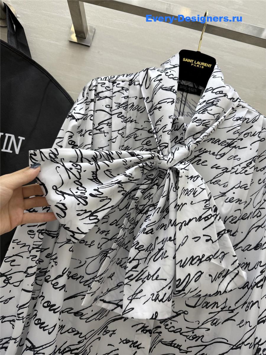 Balmain Love Letter Blouse