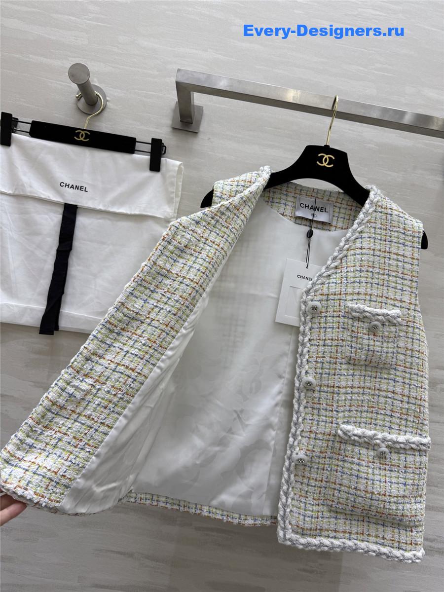 Ch**el tweed vest jacket