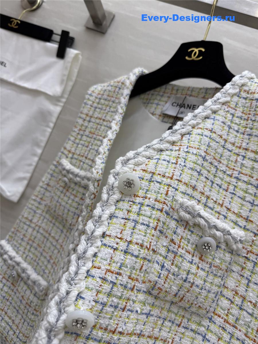 Ch**el tweed vest jacket